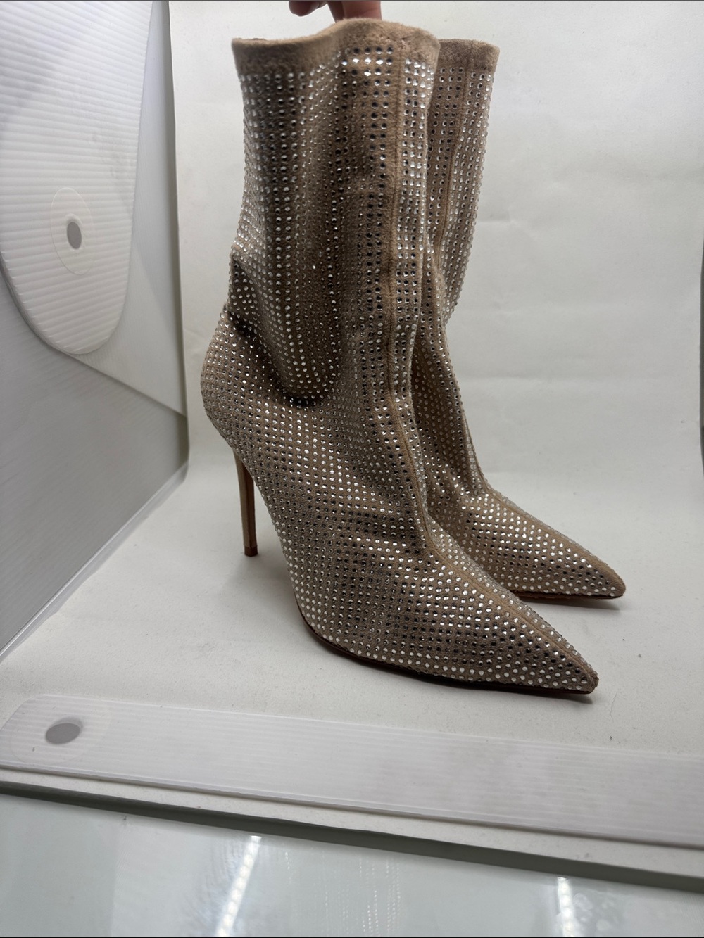 Schutz Rhinestone Sock Boot - Picture 3 of 4
